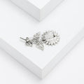 Alloy Enamel Abalone Shell Sunflower Brooch Pin For Apparel Decoration view 4