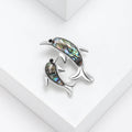 Alloy Abalone Shell Teardrop Brooch Pin For Vintage Women's Apparel view 3
