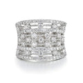 Copper Full Pave Cubic Zirconia Hollow Band Ring For Men And Women Jewelry view 1