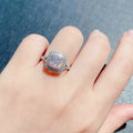 Premium Copper White Gold Plated Zircon Ring For Women, Anniversary Celebration Fashion Jewelry view 4