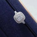 Premium Copper White Gold Plated Zircon Ring For Women, Anniversary Celebration Fashion Jewelry view 2