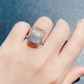 Premium Copper White Gold Plated Zircon Ring For Women, Anniversary Celebration Fashion Jewelry view 5