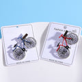 Alloy 3D Vintage Bicycle Brooch Pin For Fashion Lapel Accessories view 4