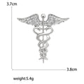 Alloy Enamel Snake Brooch Pin With Angel Wings For Clothing view 5