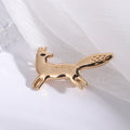 Alloy Fox Brooch Pin Cute Clothing Fastener And Lapel Accessory view 6