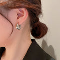 Metal U Shape English Letter Earrings Korean Minimalist Geometric Ear Cuff Fashion Jewelry view 4