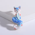 Alloy Enamel Fox Brooch Pin For Lapel And Clothing Decoration view 6