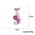 Alloy Enamel Fox Brooch Pin For Lapel And Clothing Decoration view 5