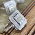 Luxury Full Zircon Micro Pave Ring For Women, Versatile Lightweight Fashion Finger Jewelry view 3