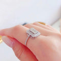 Luxury Full Zircon Micro Pave Ring For Women, Versatile Lightweight Fashion Finger Jewelry view 2