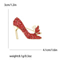 Alloy Rhinestone High Heel Brooch Pin For Coat Decoration view 5