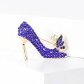 Alloy Rhinestone High Heel Brooch Pin For Coat Decoration view 3