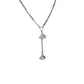 Minimalist Metal Rhinestone Geometric Quadrilateral Sweater Necklace For Women view 5