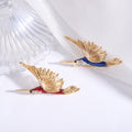 Alloy Hummingbird Brooch Pin For Simple Animal Lapel Decoration view 3