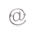 Alloy At Symbol Brooch Pin For Creative Apparel Decoration view 1