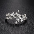 Fashion Leaf Open Ring For Women, Minimalist Adjustable Index Finger Ring In Style view 2