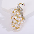 Alloy Pearl Peacock Brooch Pin For Coats And Elegant Apparel view 6