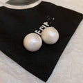 Korean Style Brushed Metal Half Dome Stud Earrings 2026 Light Luxury Round Fashion Jewelry view 3