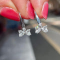 Luxury Retro Bowknot Zircon Earrings For Women, Trendy Elegant Ear Cuff Jewelry view 2