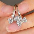 Luxury Retro Bowknot Zircon Earrings For Women, Trendy Elegant Ear Cuff Jewelry view 4