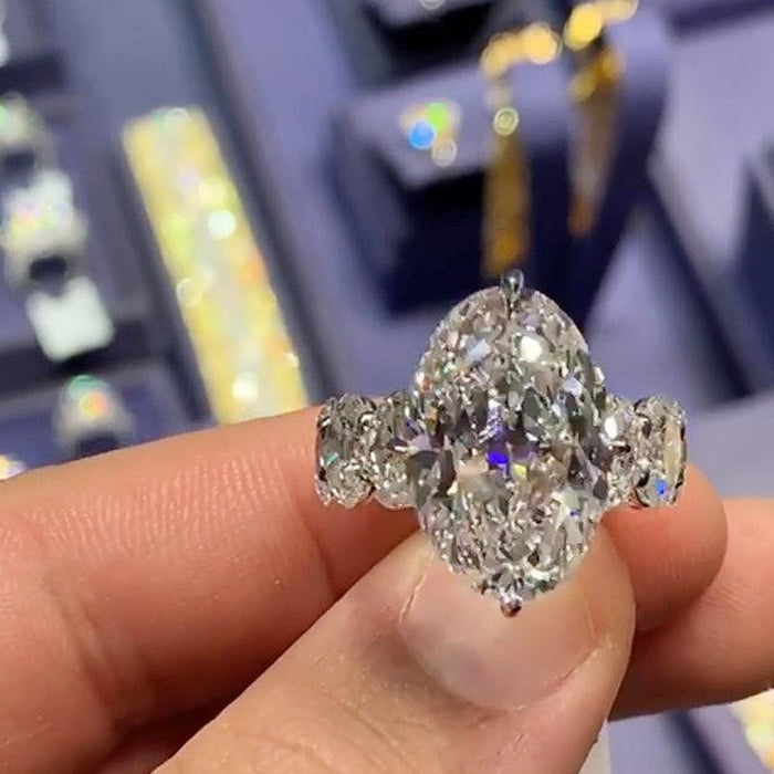 Elegant Marquise Zircon Fashion Ring For Women, Popular Direct Jewelry Accessory