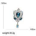Alloy Crystal Glass Vintage Brooch Pin For Elegant Apparel Accessories view 5