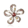 Alloy Rhinestone Flower Brooch For Coats Suits And Dresses view 5