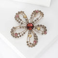Alloy Rhinestone Flower Brooch For Coats Suits And Dresses view 2