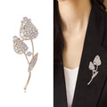Alloy Rhinestone Tulip Brooch Pin For Sweet Fashion Accessories view 2
