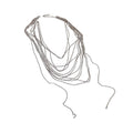 Minimalist Metal Multi Chain Sweater Necklace For Women, Line Design Style Clavicle Jewelry view 5