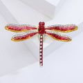 Alloy Enamel Dragonfly Lapel Pin With Rhinestone Insect Design Brooch view 6