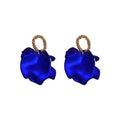 Vintage Acrylic Floral Petal Drop Earrings With Steel Pins For Women Statement Jewelry view 5