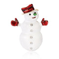 Enamel Alloy Snowman Brooch Pin For Christmas Clothing Decoration view 5