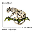 Alloy Enamel Climbing Leopard Brooch Pin For Fashion Accessories view 6