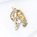 Alloy Enamel Climbing Leopard Brooch Pin For Fashion Accessories view 4