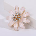 Alloy Flower Brooch Pin For Coats Suits And Secure Closure view 4