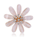 Alloy Flower Brooch Pin For Coats Suits And Secure Closure view 1
