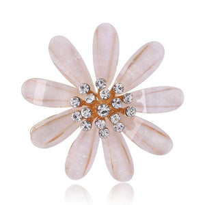 Alloy Flower Brooch Pin For Coats Suits And Secure Closure