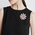 Alloy Flower Brooch Pin For Coats Suits And Secure Closure view 2