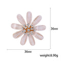 Alloy Flower Brooch Pin For Coats Suits And Secure Closure view 5