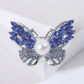 Simple Alloy Rhinestone Butterfly Brooch For Coats And Apparel Accessories view 6