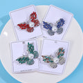 Simple Alloy Rhinestone Butterfly Brooch For Coats And Apparel Accessories view 4