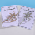 Alloy Rhinestone Flower Brooch Pin For Fashion Clothing Accessories view 3