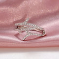 Luxury Fashion Women's Ring, Trendy Personality Vintage Minimalist Party Pinky Finger Ring view 2