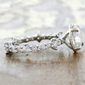 Sparkling Full Cubic Zirconia Engagement Ring Set For Women European Style Wedding Jewelry view 3