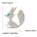 Alloy Rhinestone Fox Brooch For Women's Coats And Sweaters view 6