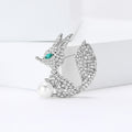 Alloy Rhinestone Fox Brooch For Women's Coats And Sweaters view 3