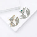 Alloy Rhinestone Fox Brooch For Women's Coats And Sweaters view 2