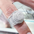 Hip Hop Men's Ring With Full Pave Zircon, European American Street Dance Luxury Fashion Jewelry view 5