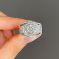 Hip Hop Men's Ring With Full Pave Zircon, European American Street Dance Luxury Fashion Jewelry view 4